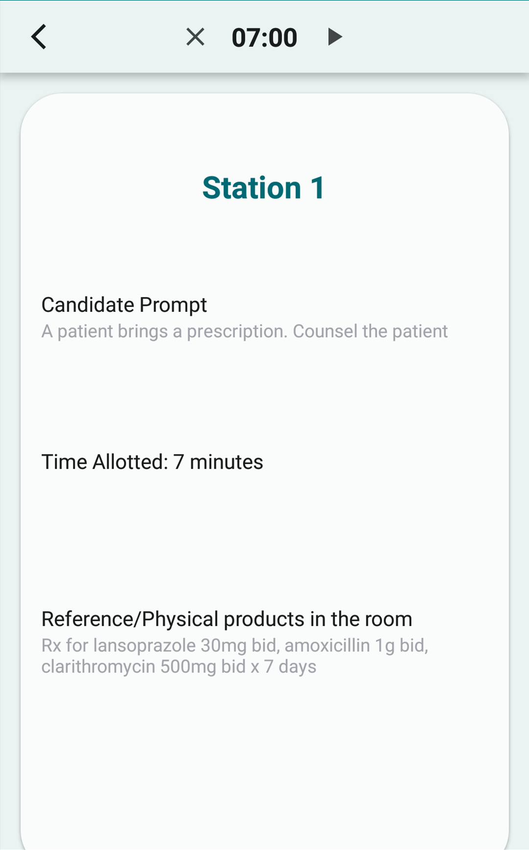 OSCE Door Prompt